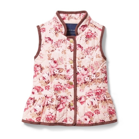 Janie and Jack Other - Janie and Jack Floral Quilted Vest